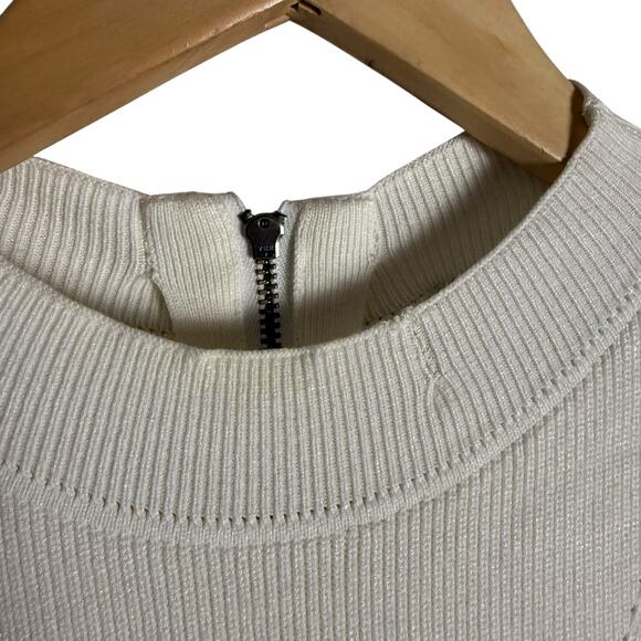 Ted Baker Mayumid Mixed Media Tweed Mock Neck Tank Mini Dress Size 6 - Picture 9 of 14